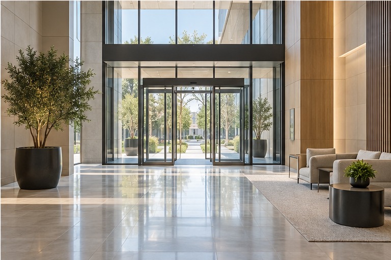 Illustrative commercial cleaning space